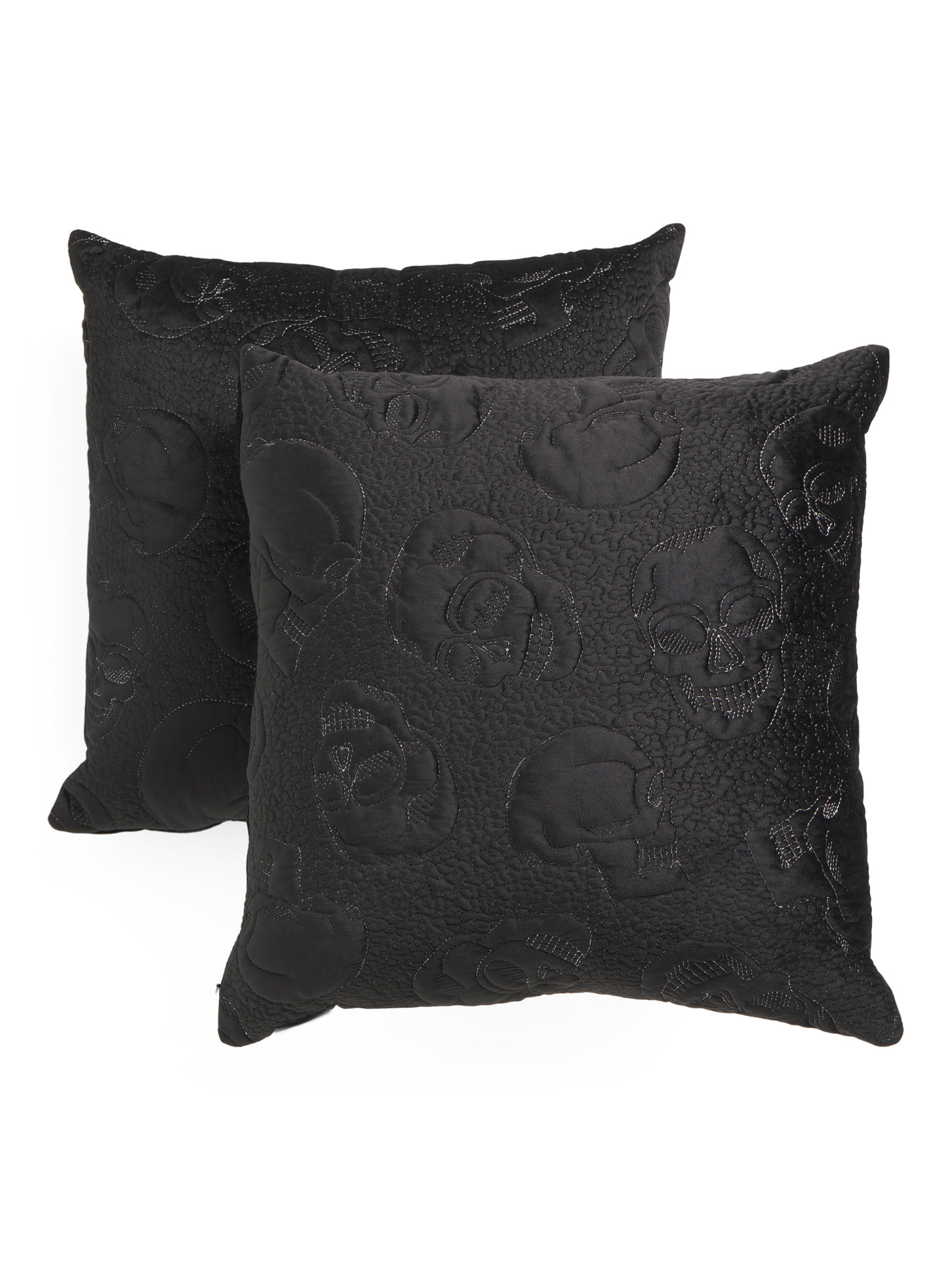 20x20 2pk Velvet Skull Pillow Set | Marshalls