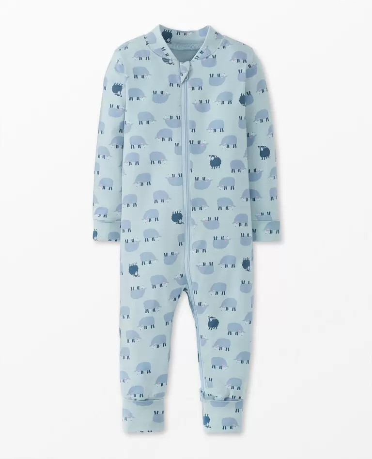 Baby Print 2-Way Zip Sleeper in HannaSoft™ | Hanna Andersson