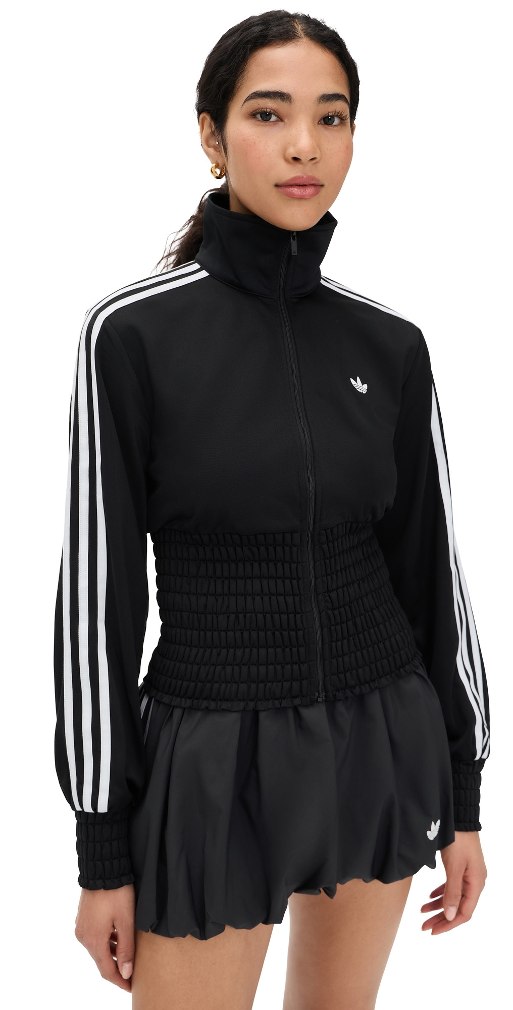 adidas Smocked Firebird Track Top Black M | Shopbop