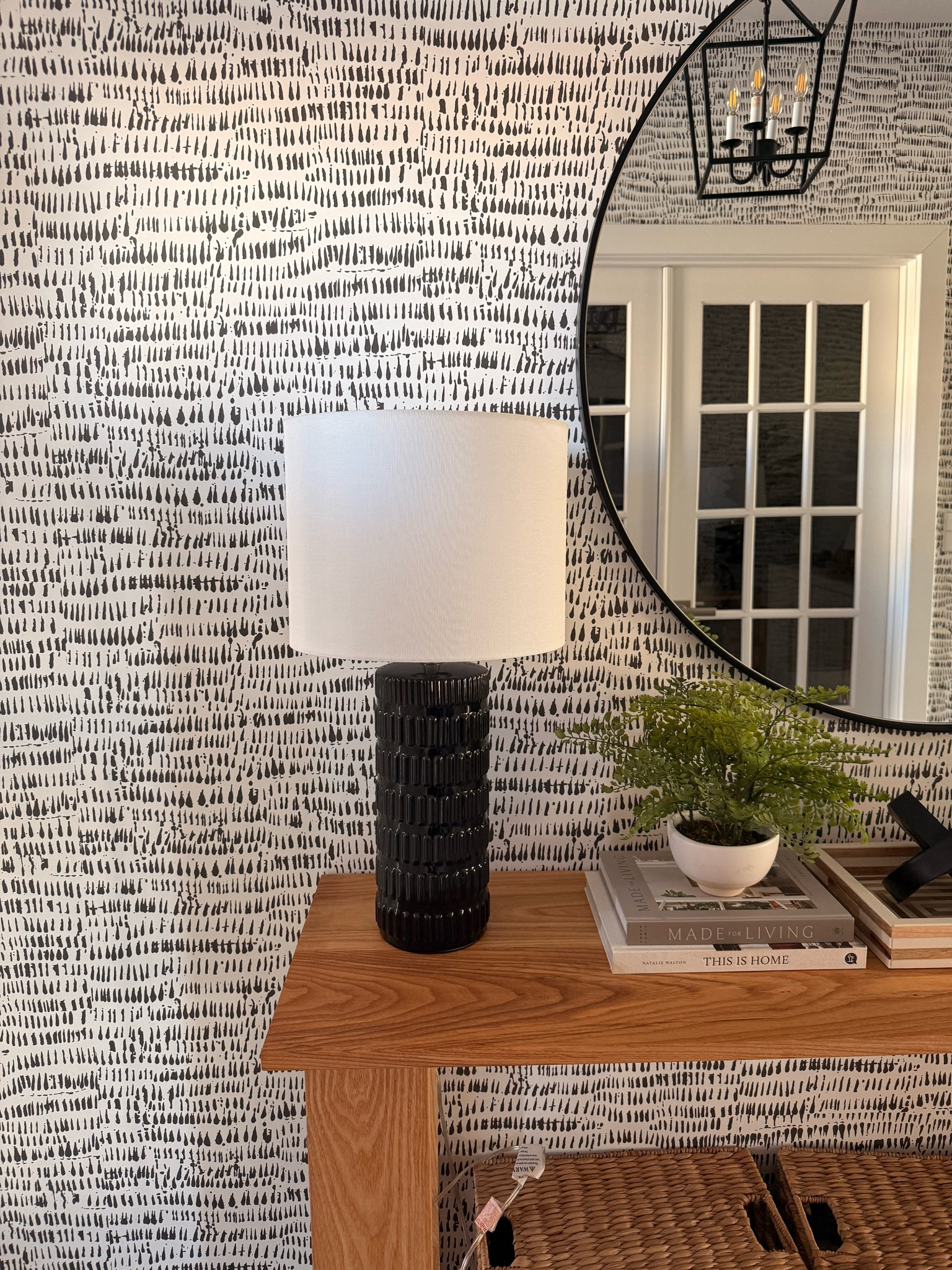 Black and white removable peel and stick wallpaper for my foyer. I’ve had it for almost 4 years and it hasn’t bubbled or peeled off the walls. 

#LTKHome