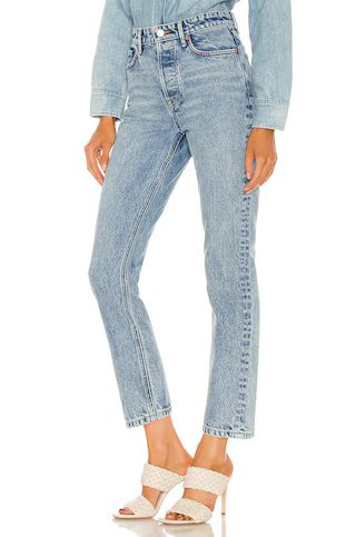 GRLFRND Karolina High Rise Straight Crop in Larchmont from Revolve.com | Revolve Clothing (Global)