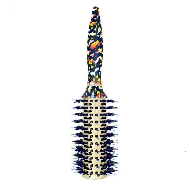 Packed Party 'Stay Wild' Round Brush, Multi-Color Cheetah Print Hair Brush | Walmart (US)