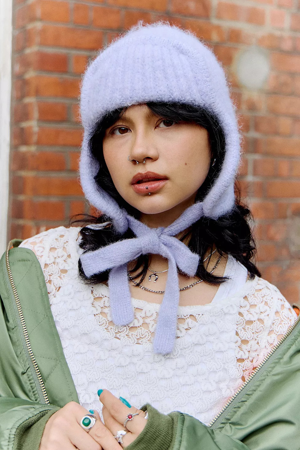 UO Agnes Strickmütze mit Ohrenklappen | Urban Outfitters (EU)