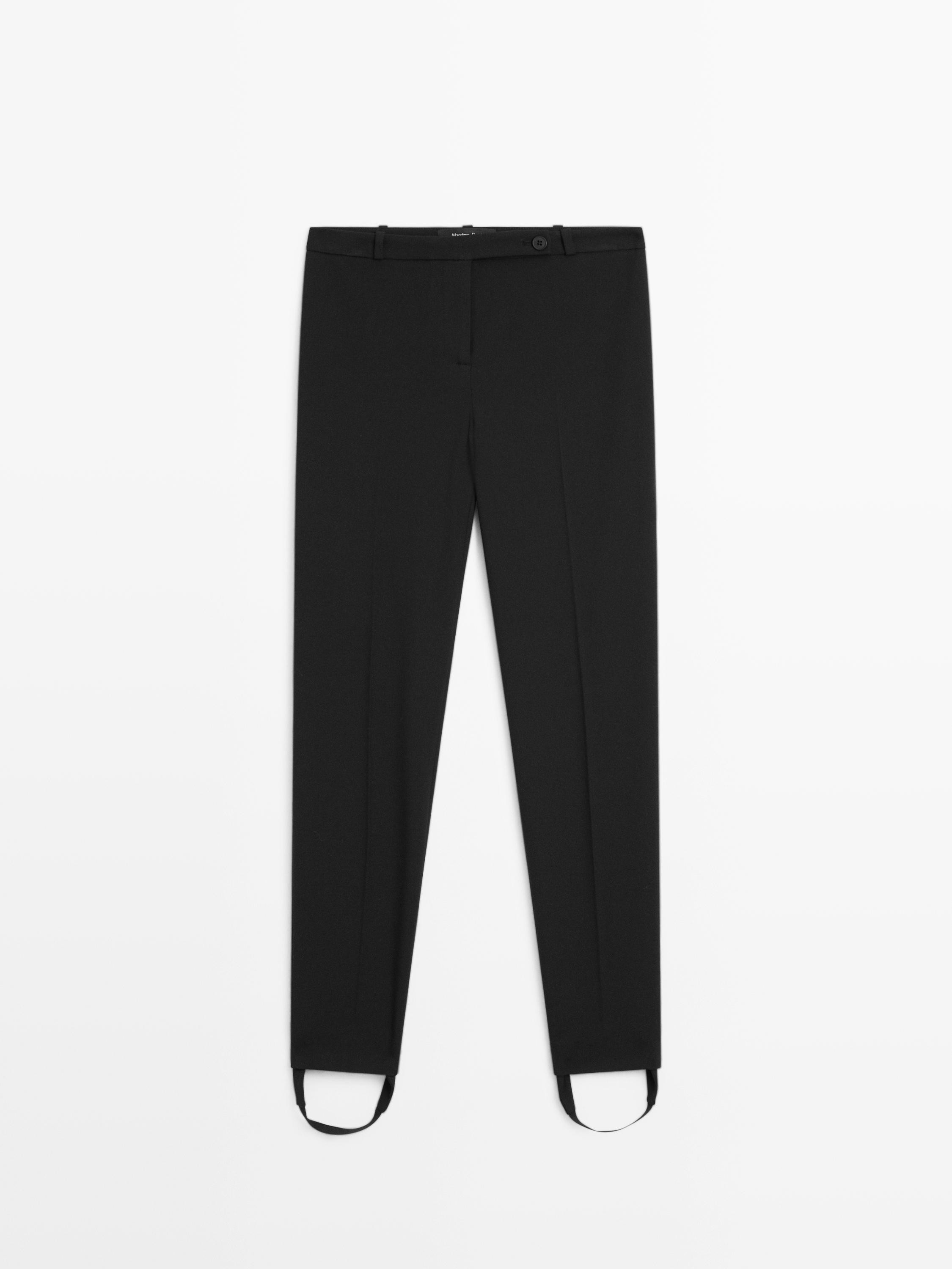 Pants with elasticated hems | Massimo Dutti US