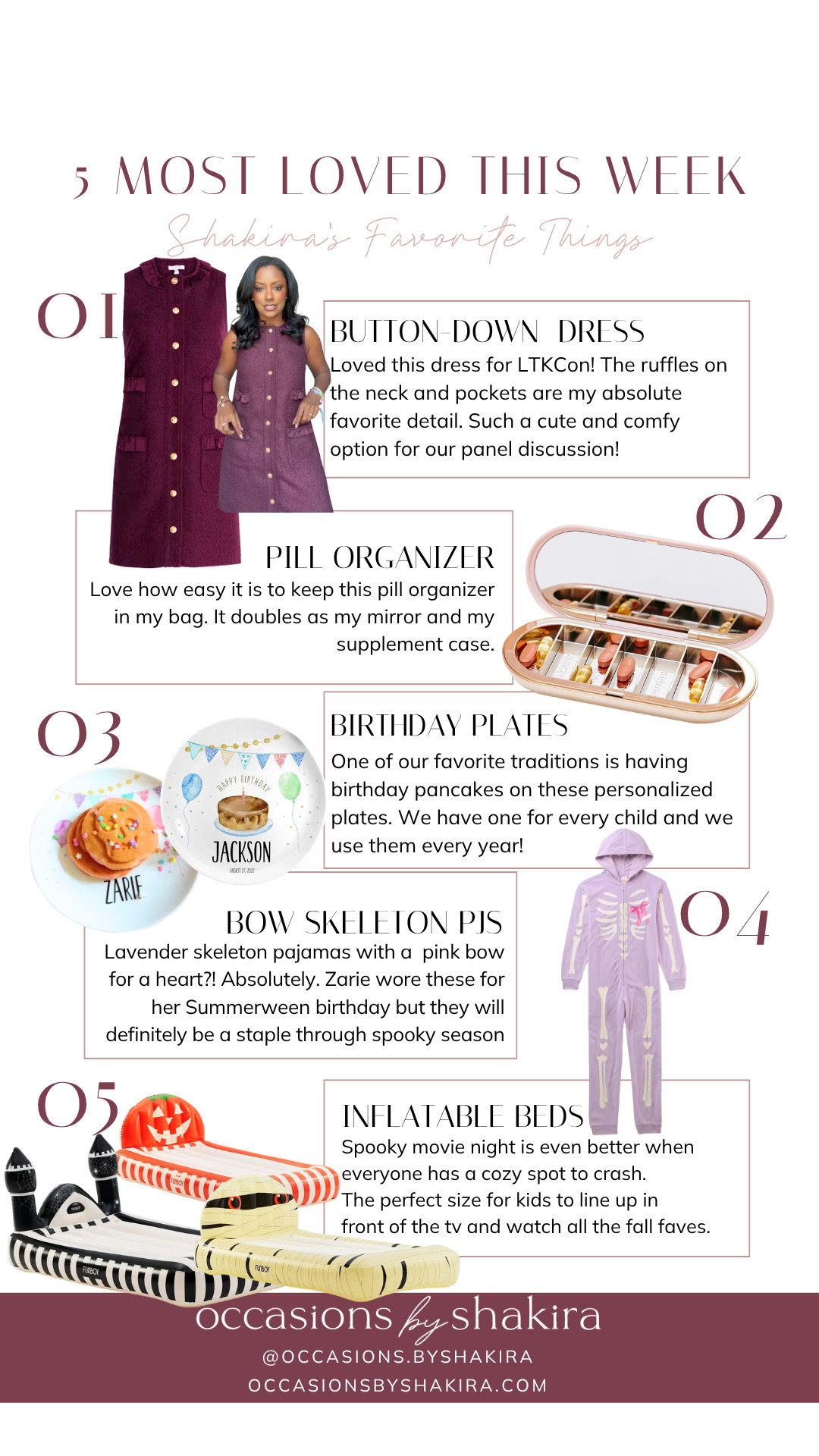 Your 5 Most loved items from Instagram this week. Use code SHAKIRA10 on custom birthday plates!

 #LTKCon

#LTKselfcare #LTKKids