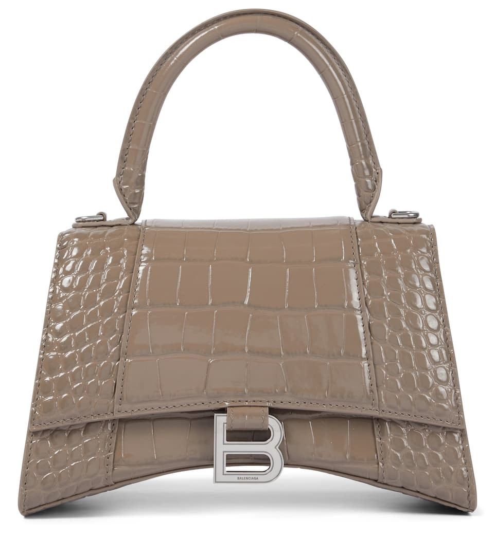 Hourglass Small leather shoulder bag | Mytheresa (INTL)