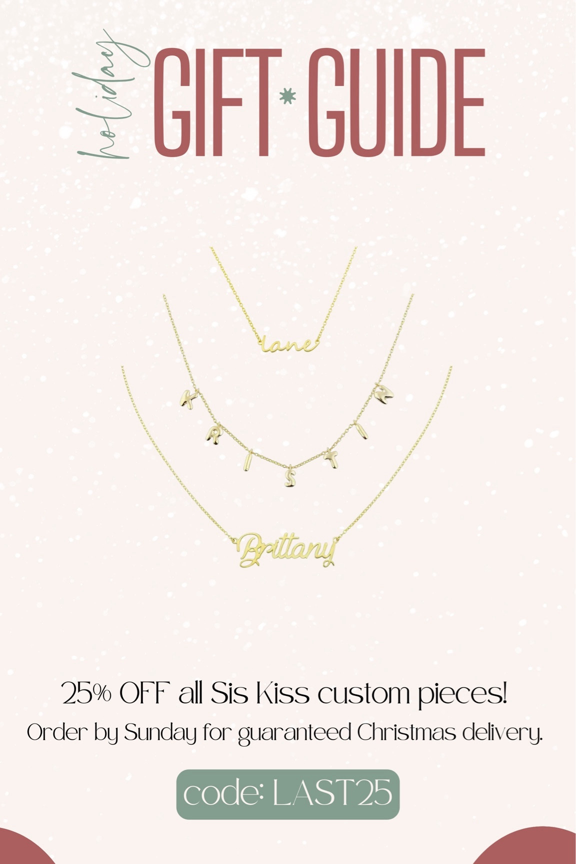 Custom jewelry pieces make the most thoughtful holiday gifts! Customize with her name or her little ones  

#LTKGiftGuide