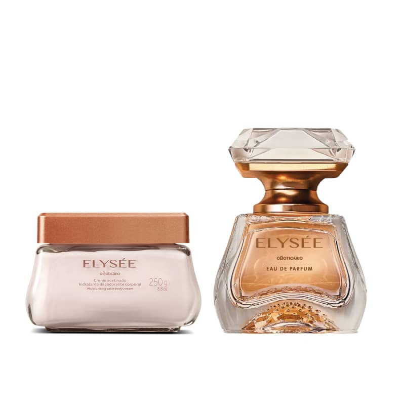 Conjunto Elysée o Boticário Feminino
             - Eau de Parfum 50ml + Creme Acetinado Hidrat... | Beleza Na Web (BR)