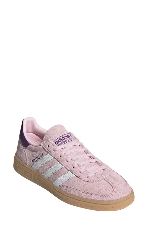 adidas Handball Spezial Sneaker in Clear Pink/white/violet at Nordstrom, Size 11 | Nordstrom