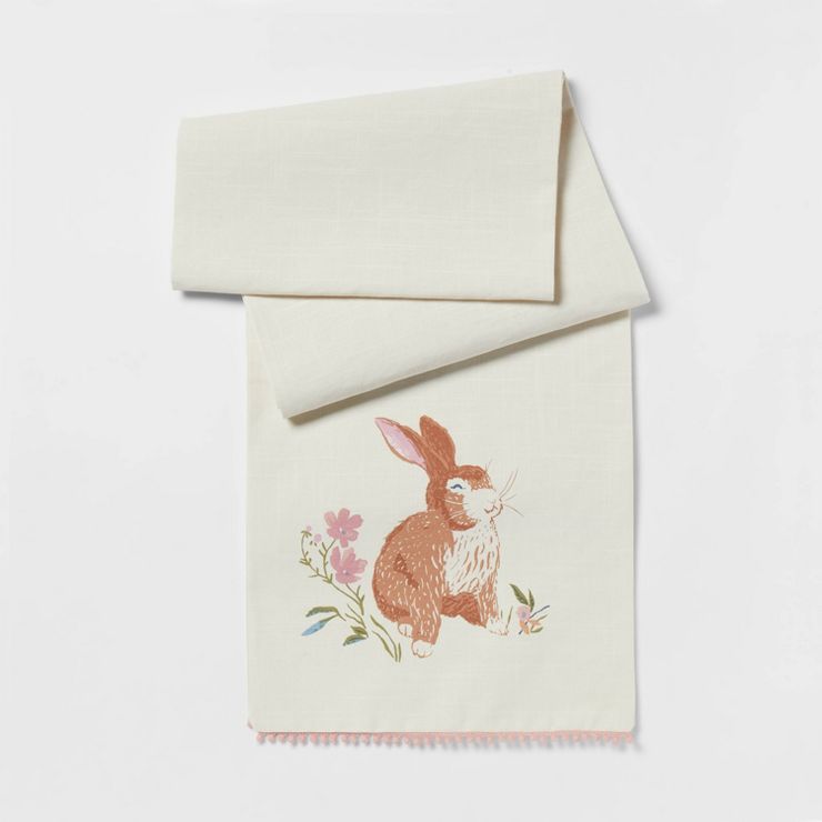 72" x 14" Cotton Bunny Table Runner - Threshold™ | Target