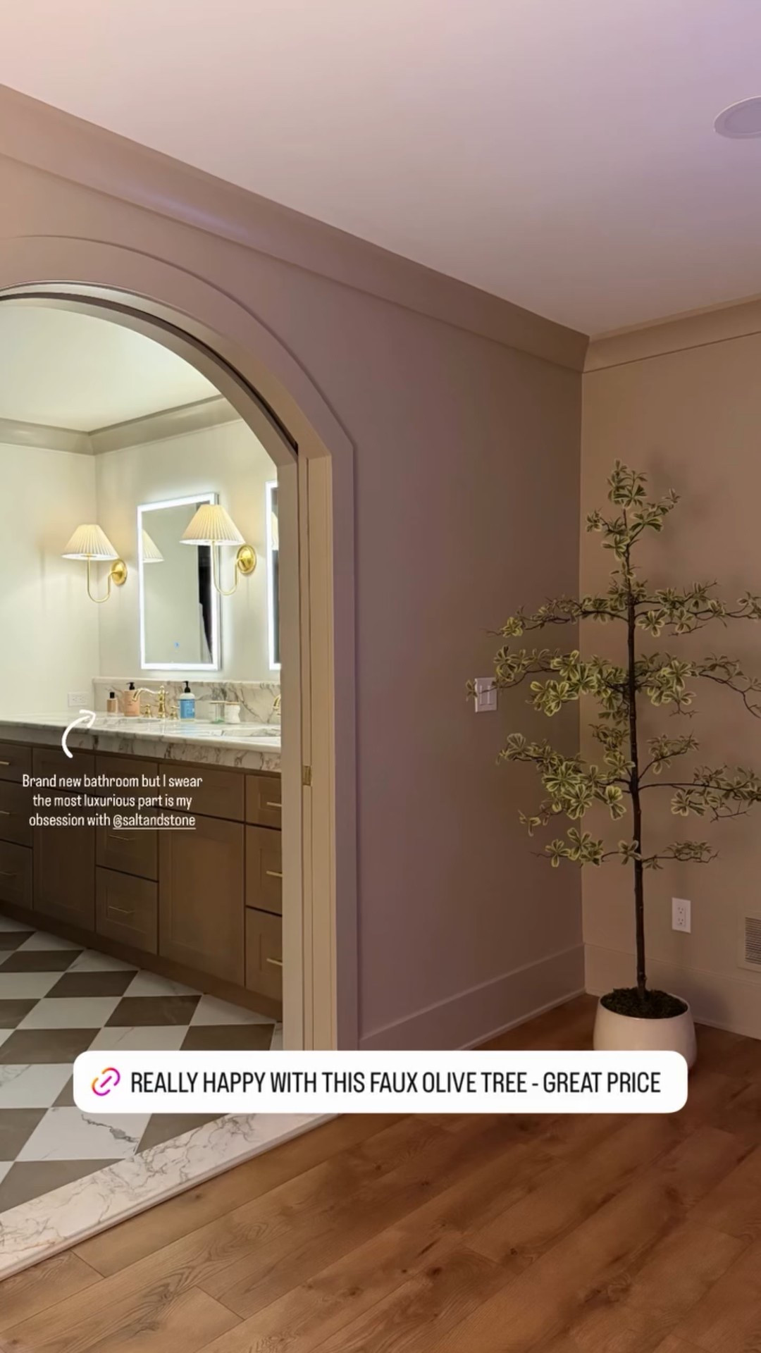Brand new bathroom but I swear the most luxurious part is my obsession with @saltandstone - also linking my new olive tree - great quality and price! 

#LTKHome #LTKBeauty