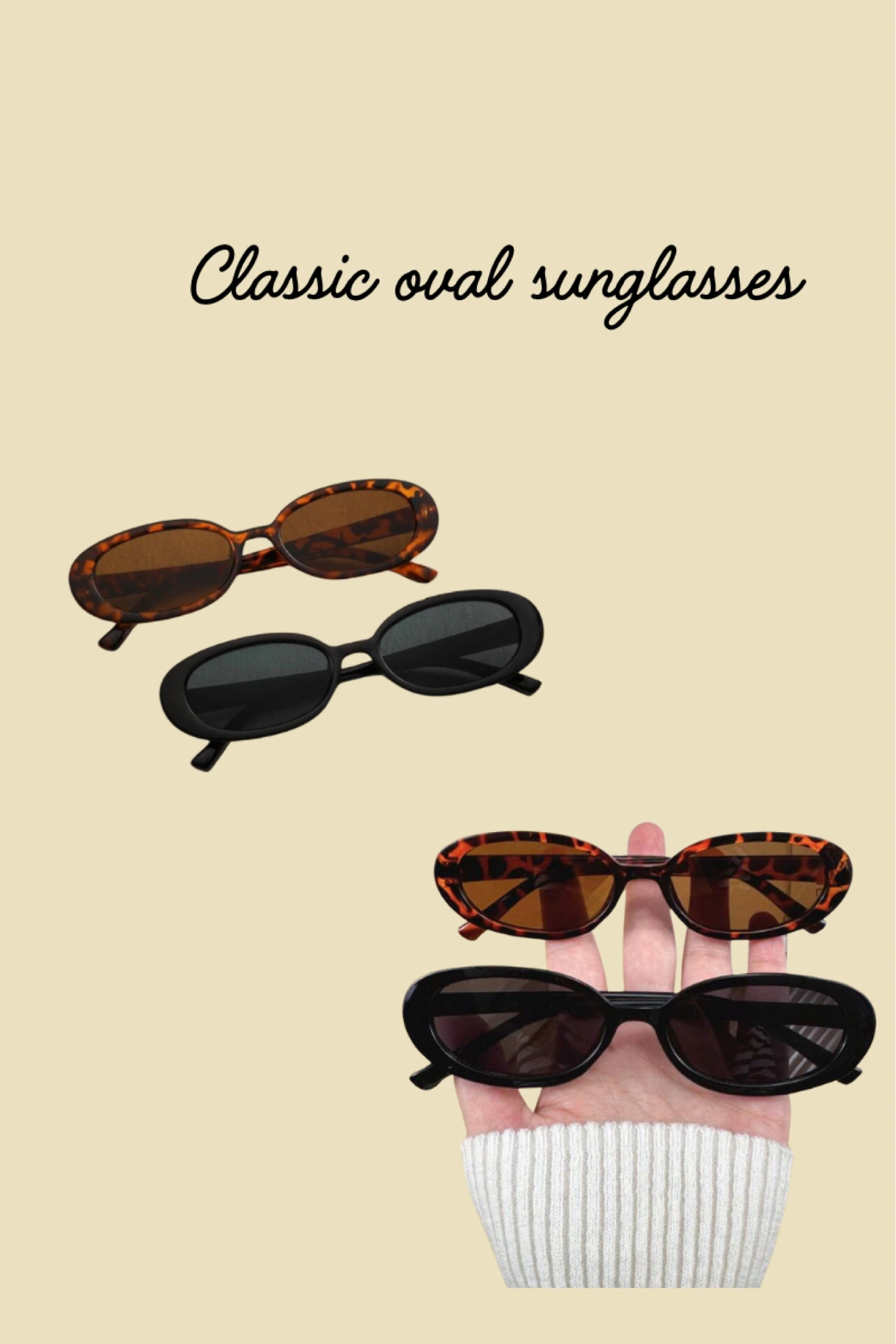 Classic oval sunglasses

#LTKStyleTip #LTKSaleAlert #LTKFindsUnder50