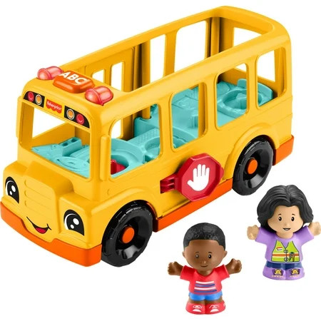 Fisher-Price Little People School Bus Musical Toddler Toy Vehicle with 2 Figures | Walmart (US)
