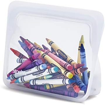 Stasher 100% Silicone Food Grade Reusable Storage Bag, Clear (Stand-Up Mini) | Reduce Single-Use ... | Amazon (US)