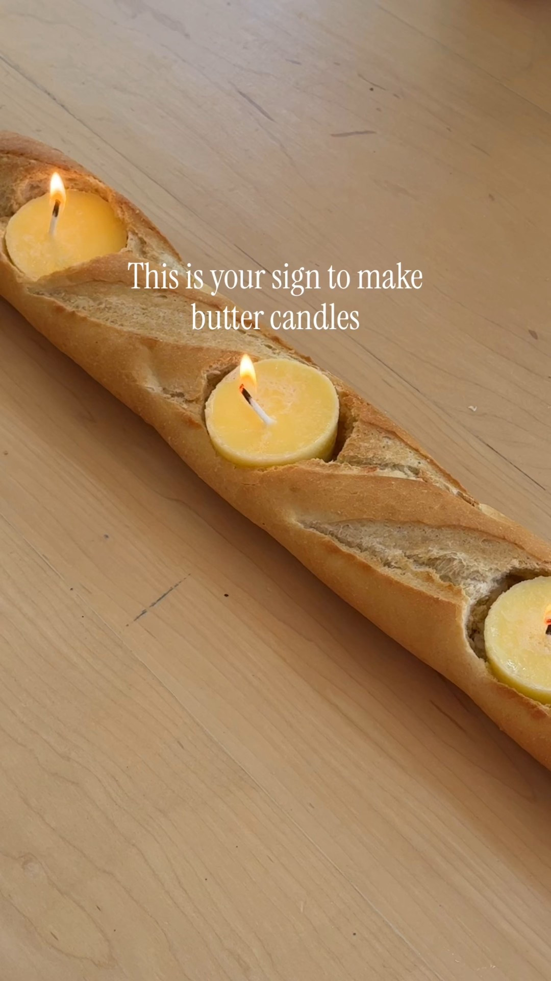 Butter candles 