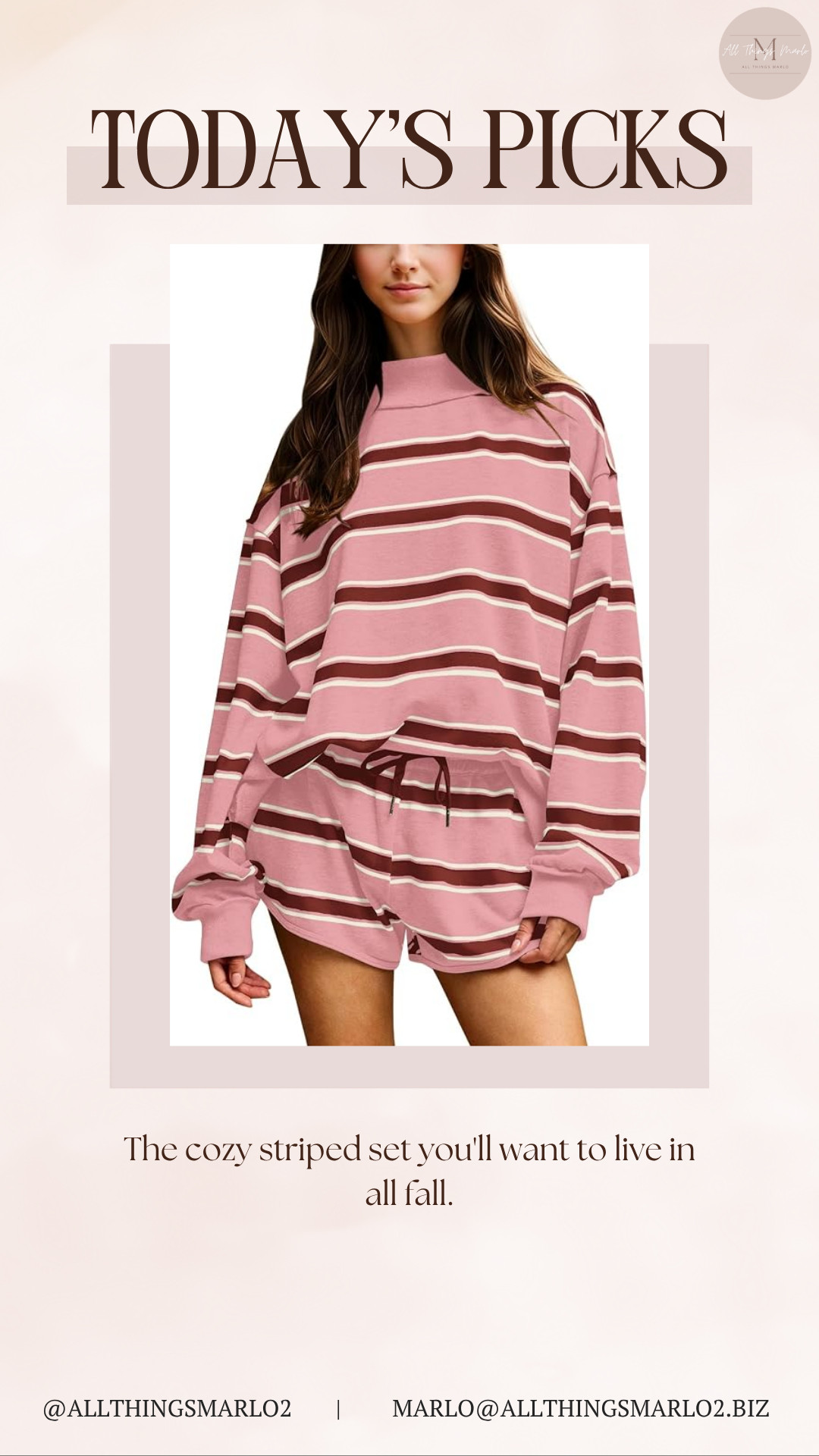 The cozy striped set you'll want to live in all fall. 

 #LTKSeasonal #LTKWorkwear #LTKTravel