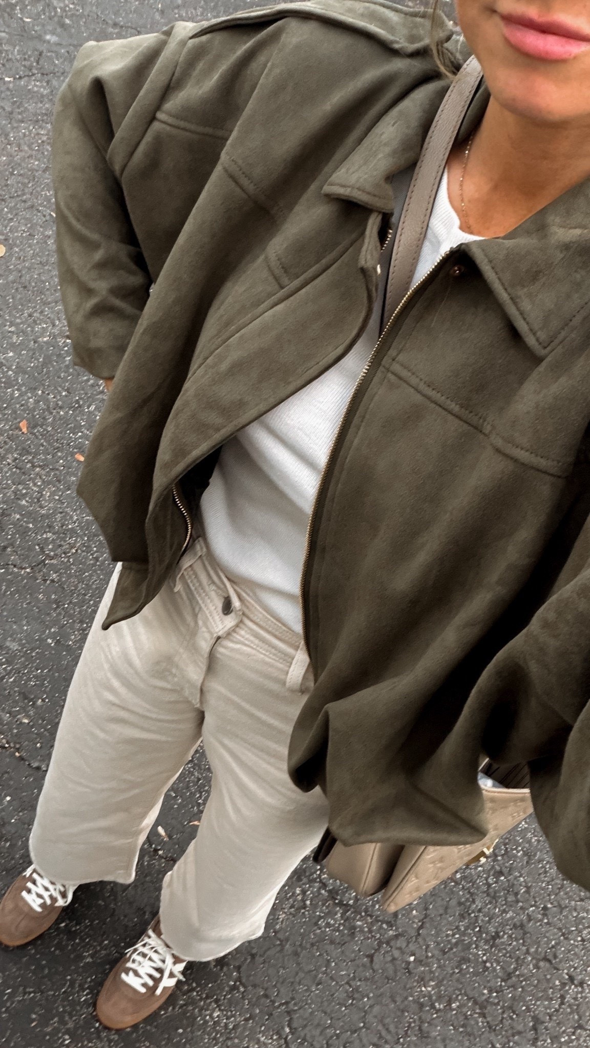 Loving this suede jacket I found on amazon! It’s affordable and super flattering and stylish!! I grabbed my true size small! 

#LTKStyleTip