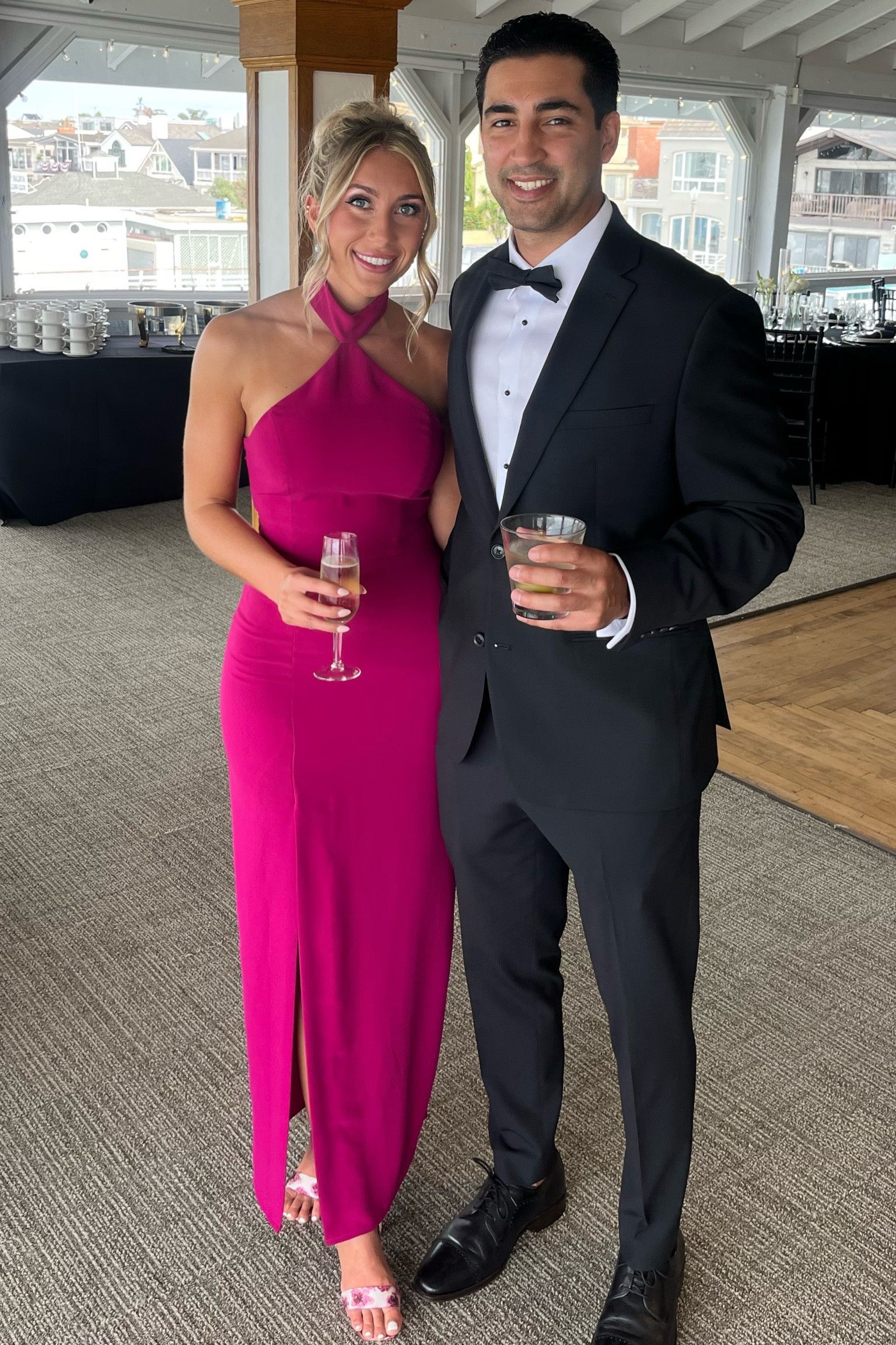 Amanda Uprichard Queen Gown in Magenta!! Loving this look for a summer wedding guest, a fun pop of pink - wedding guest dress

#LTKstyletip #LTKSeasonal #LTKwedding