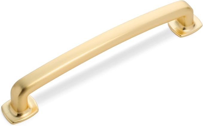 5 Pack - Cosmas 4396-128BG Brushed Gold Modern Cabinet Hardware Handle Pull - 5" Inch (128mm) Hol... | Amazon (US)