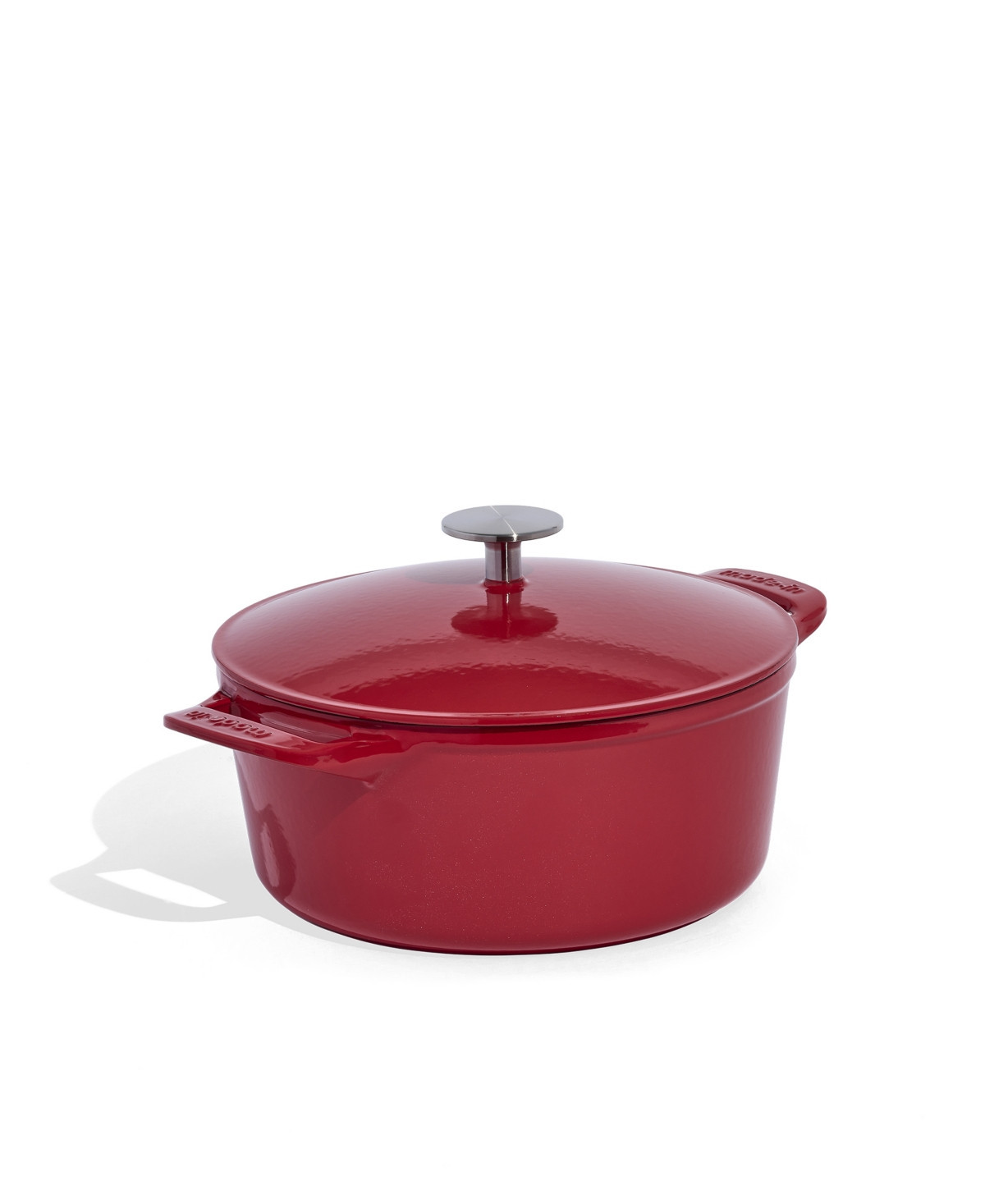 Made In Enameled Cast Iron 5.5-Quarts Round Dutch Oven with Lid - Made In Red | Macy's