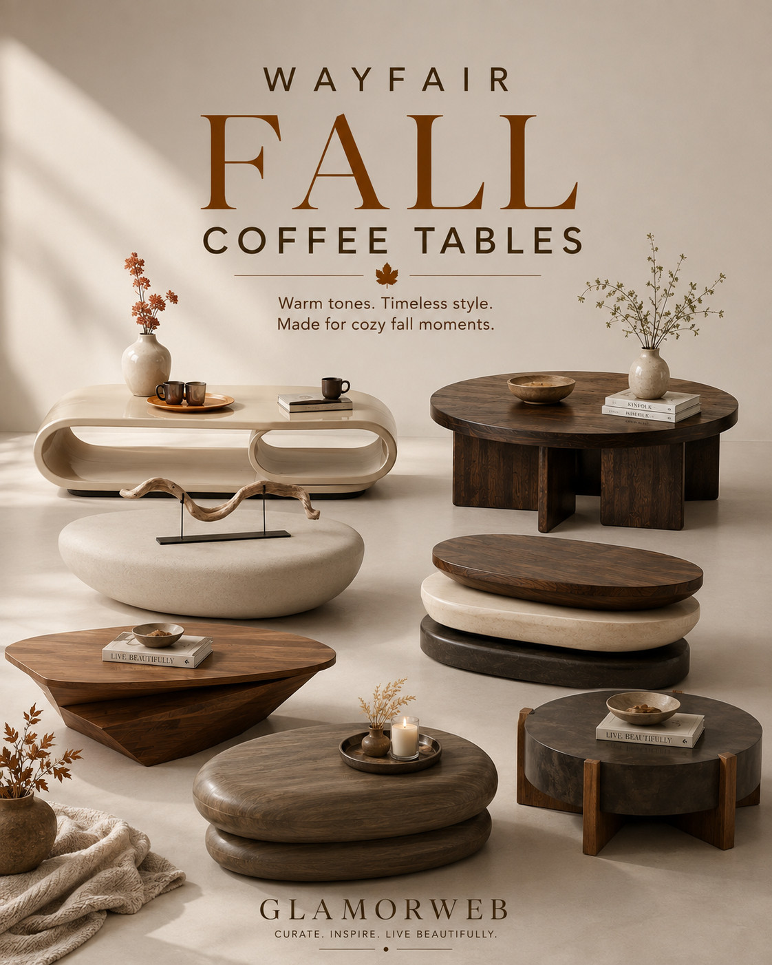 These unique Wayfair coffee tables are making me want to redecorate my whole living room ✨ The perfect finishing touch for a cozy, welcoming home this fall.

#WayfairFinds #CoffeeTables #FallHomeRefresh #LivingRoomRefresh #HomeDecorInspo #ModernLivingRoom #NeutralStyle #FurnitureInspo #CozyHomeDecor #InteriorDecor #LTKHome #HomeAesthetic #FallDecorIdeas #LivingRoomGoals #HomeMustHaves #InteriorLove #PinterestDecor #CozySpaces #DecorIdeas #HomeStyle 

 #LTKSeasonal #LTKHome #LTKSaleAlert