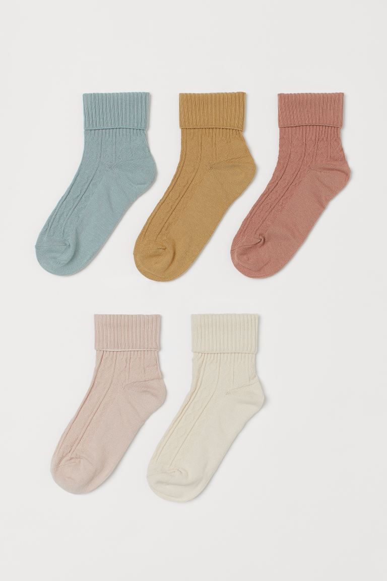 5-pack Pointelle Socks | H&M (US)