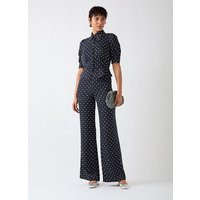 Elsie Spring Navy & Birch Polka Dot Blouse, Navy Ivory | L.K. Bennett (UK)