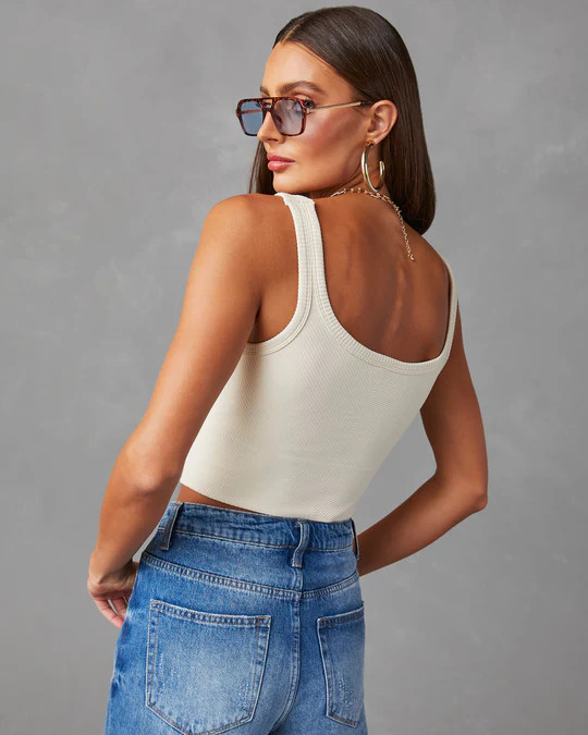 Energy Ribbed Knit Crop Tank | VICI