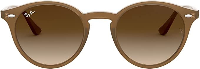 Amazon.com: Ray-Ban RB2180 Round Sunglasses, Turtledove/Brown Gradient, 49 mm : Clothing, Shoes &... | Amazon (US)