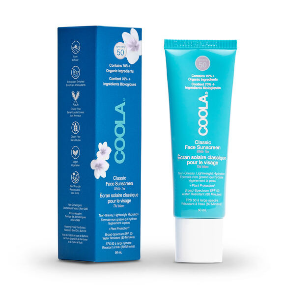 Classic Face Organic Sunscreen Lotion SPF 50 White Tea | Space NK - UK