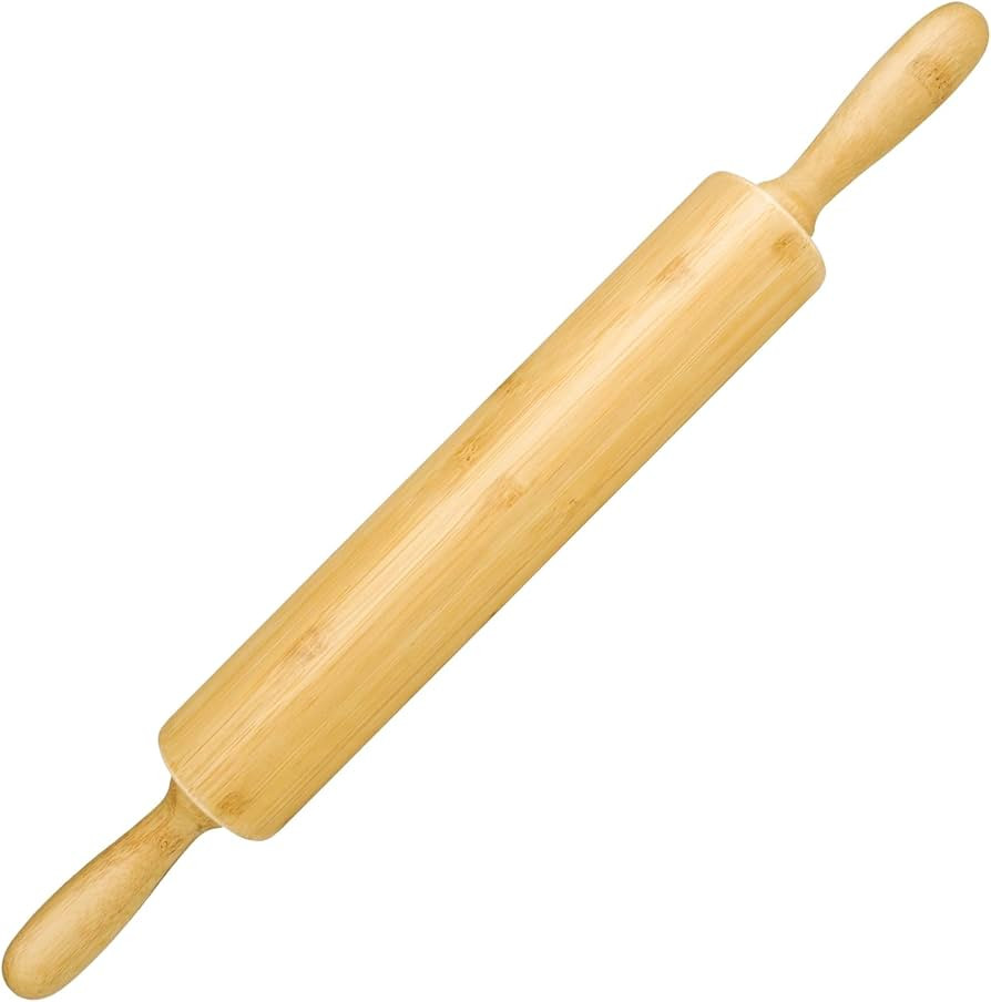 17.5 inch Wooden Rolling Pin for Baking - Long Dough Roller for All Baking Needs | Amazon (US)