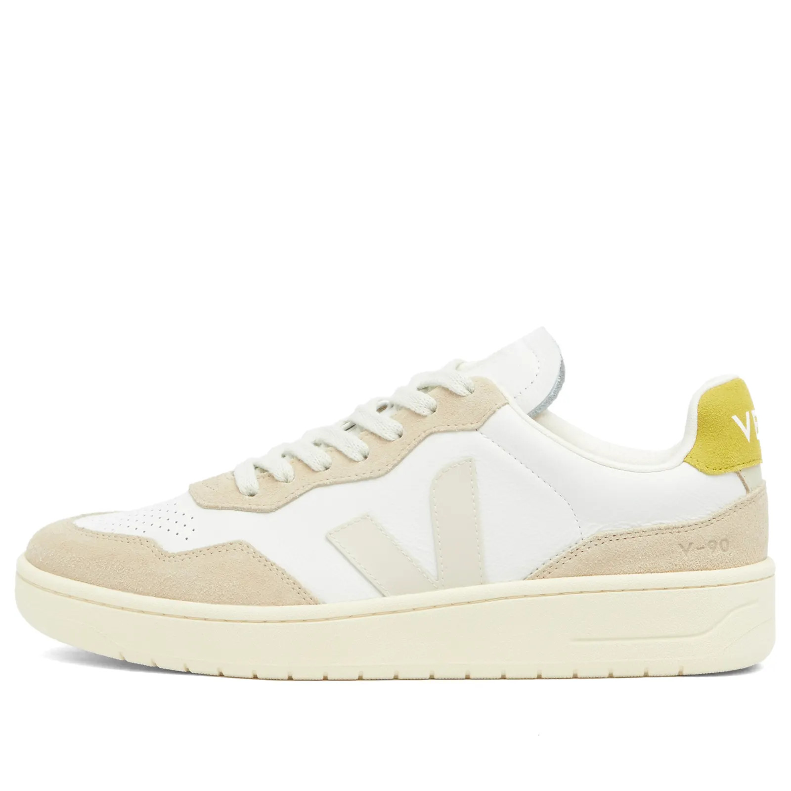 Veja Women's V-90 O. Sneaker in Extra-White Pierre Liquor, Size UK 2 | END. Clothing