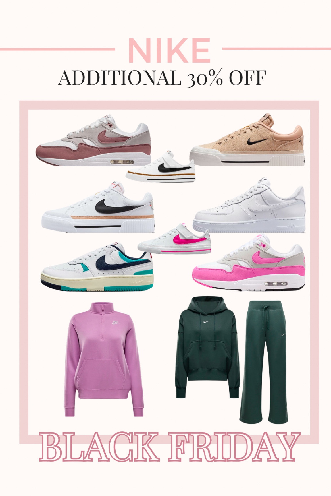Additional 30% off everything at Nike for Black Friday!! 