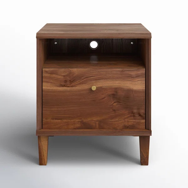 Harrison 1 - Drawer Nightstand in Pacific Maple | Wayfair North America