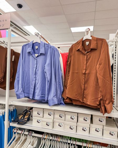 Satin button down shirt at Target! 

Target workwear // target fashion // button down shirt under $40 

#LTKxTarget #LTKworkwear #LTKstyletip