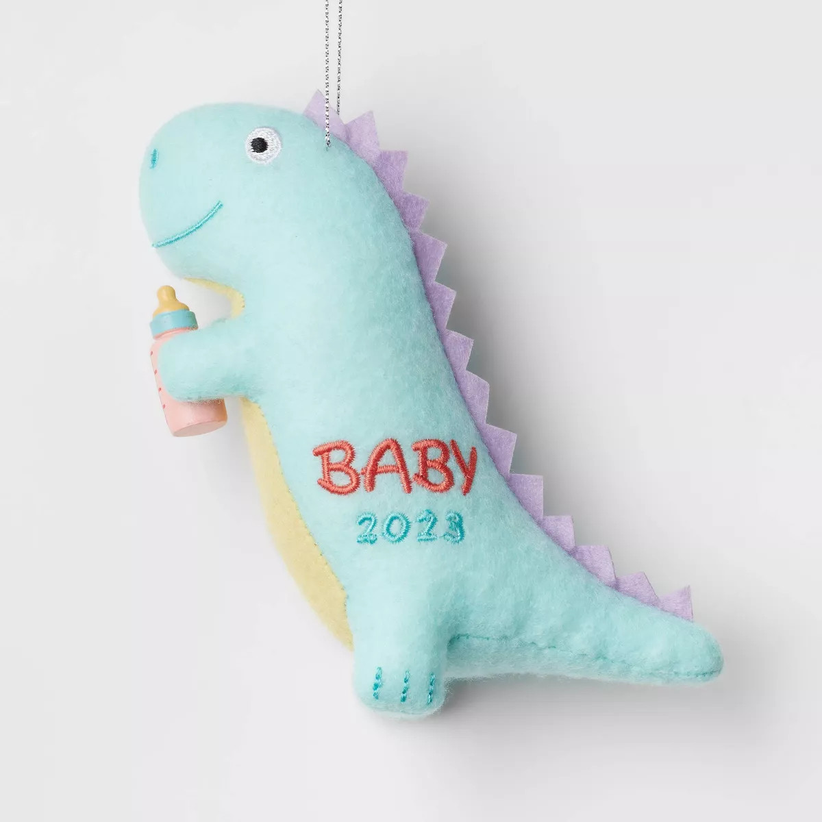 Plush Dinosaur 'Baby 2023' Christmas Tree Ornament Mint - Wondershop™ | Target