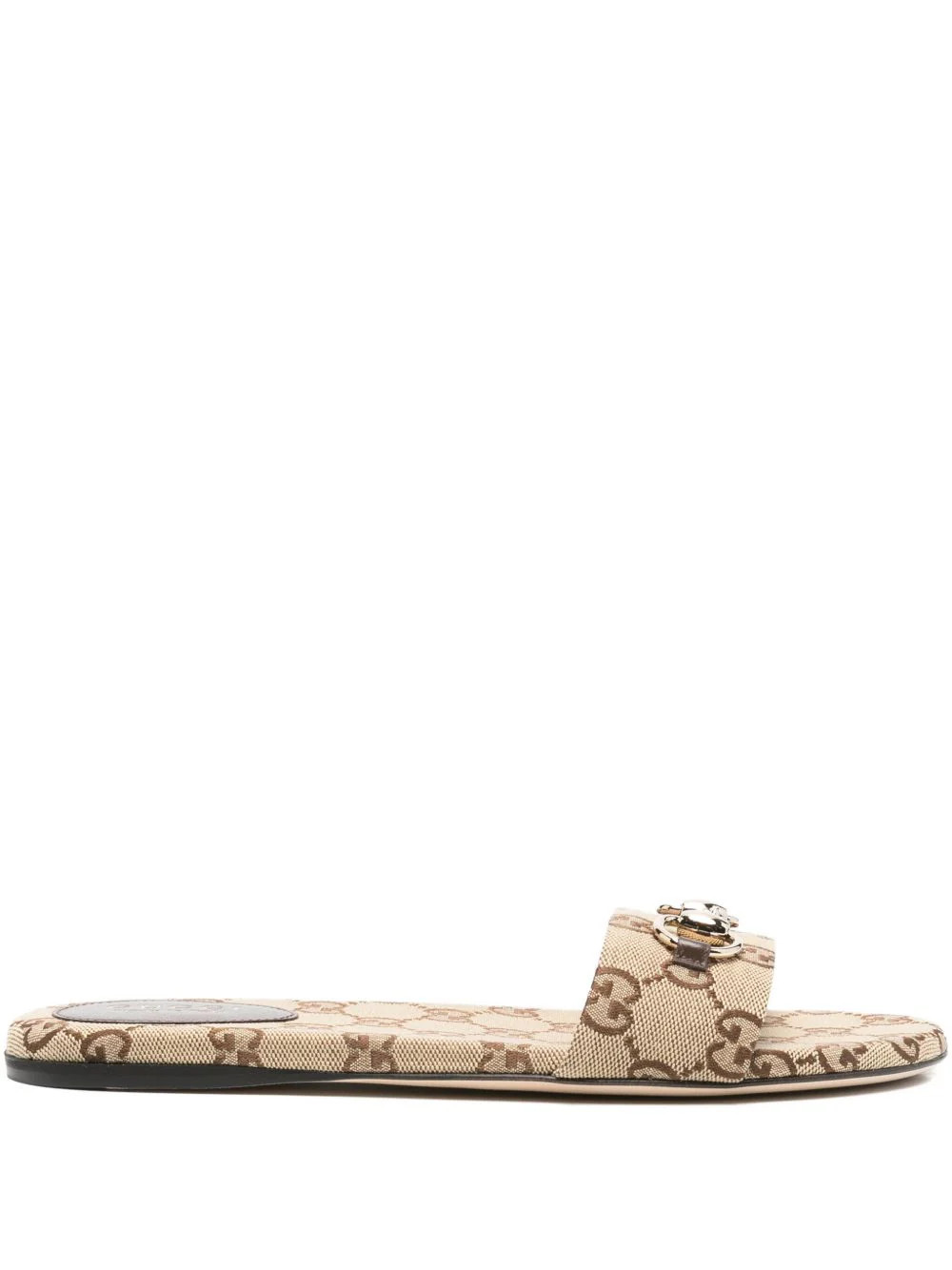 Gg Canvas Flat Sandals | Wanan Luxury (ES)