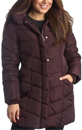 Steve Madden Womens Long Puffer Coat - Heavyweight Insulated Fall Winter Jackets for Women Windpr... | Amazon (US)