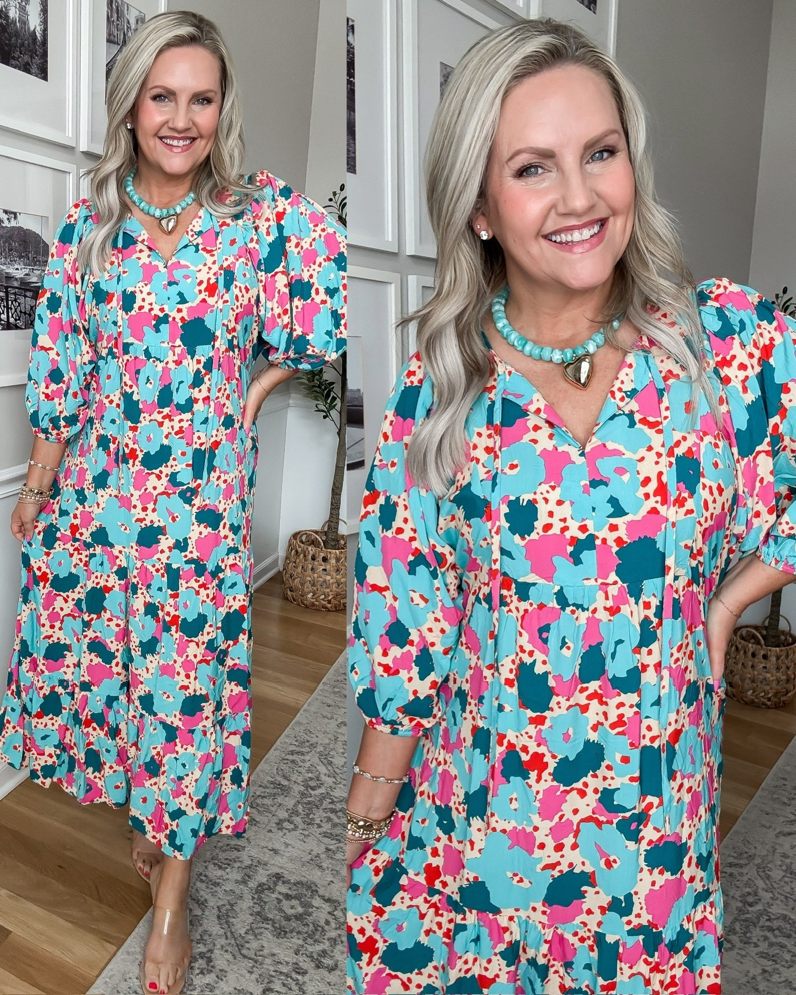 This patterned spring maxi dress is such a fun and easy statement piece for the season. The bright print and flowy fit make it perfect for brunch, vacations, church, or any spring event where you want something comfortable but still eye catching.

Wearing size small.

spring dresses patterned maxi dress floral maxi dress amazon spring dresses bright spring dress vacation outfit ideas flowy maxi dress feminine spring style colorful spring outfit lovelylifestyling

#LTKTravel #LTKSeasonal #LTKmomlife