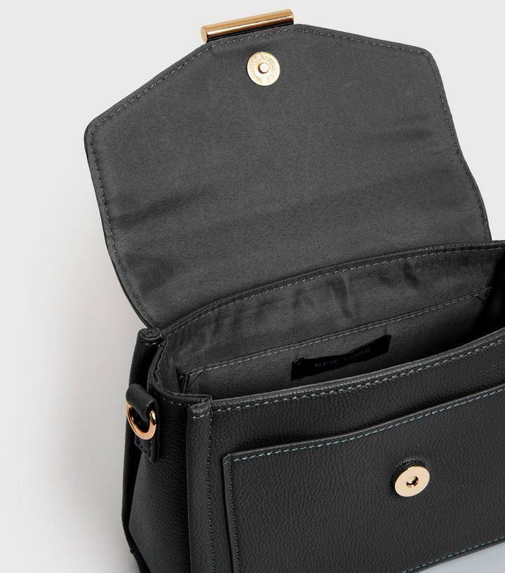 Black Faux Croc Cross Body Top Handle Bag
						
						Add to Saved Items
						Remove from Saved... | New Look (UK)