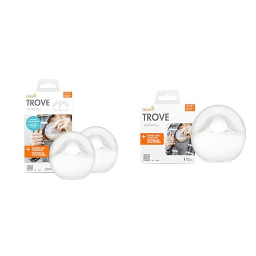 Boon Trove Silicone Manual Breast Pump Bundle with Travel Pouch - Hands Free Milk Collector B11531-2 and 1 Count | Amazon (US)