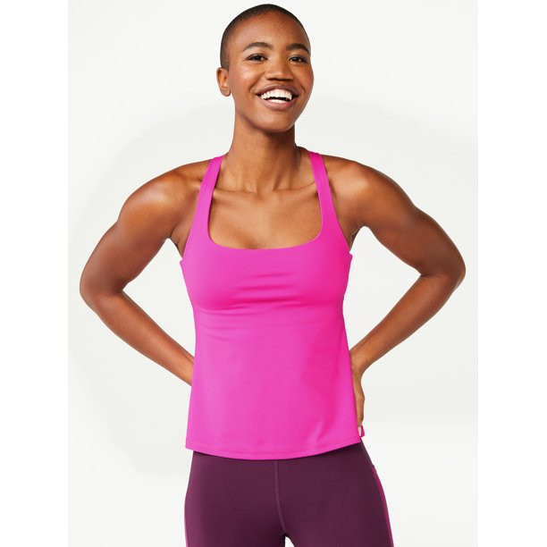 Love & Sports Women's Criss Cross Back Tank Top - Walmart.com | Walmart (US)