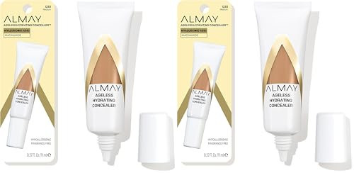 Almay Anti-Aging Concealer, Face Makeup with Hyaluronic Acid, Niacinamide, Vitamin C & E, Hypoallergenic-Fragrance Free, 030 Medium, 0.37 Fl Oz (Pack of 2) | Amazon (US)