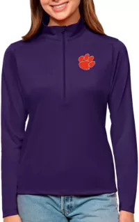 Antigua Women's Clemson Tigers Purple Tribute Quarter-Zip Shirt | DICK'S Sporting Goods