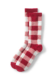 Draper James x Lands' End Women's Fuzzy Slipper Crew Socks | Lands' End (US)