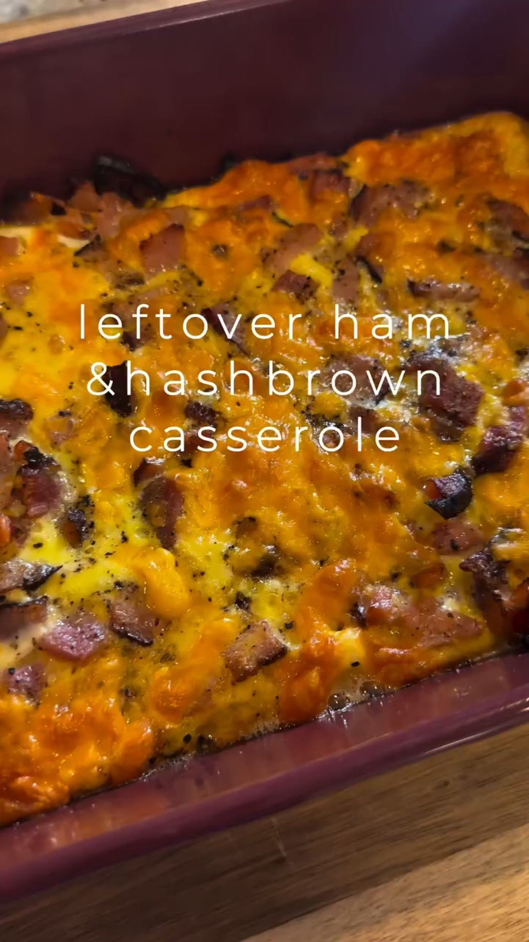 Leftover ham? Make this incredibly easy breakfast casserole and call the morning handled. Perfect if you’re hunting for leftover Thanksgiving recipes that take zero effort but taste like you tried. 👏✨

Comment RECIPE for the printable version in your DMs! 

Here’s what you need:
 • 8 frozen hashbrown patties
 • 1 1/2 cups diced leftover ham
 • 6 eggs
 • 1/2 cup heavy cream
 • 1/2 cup shredded cheddar
 • Salt + pepper

How to make it:

Grease a 9x13 baking dish and lay the frozen hashbrown patties in a single layer.Scatter the diced ham on top.In a bowl, whisk together the eggs, heavy cream, salt, and pepper.Pour that over the hashbrowns and ham, then sprinkle cheddar on top.Cover with foil and bake at 400°F for 25 minutes.Uncover and bake 5–10 more minutes, until the edges are golden and the cheese is bubbly.

Slice, serve, and enjoy the easiest post-holiday breakfast. 😍🍳🥔

#leftoverthanksgivingrecipes #christmasbreakfast #breakfastcasserole #breakfastcasserolerecipe #makeaheadbreakfast #breakfastideas #hashbrowncasserole #easybreakfast