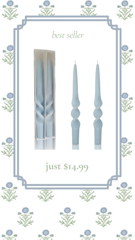 These gorgeous blue spindle candles will elevate any dining experience whether you’re entertaining a crowd or having a cozy family meal. 

#LTKparties #LTKGiftGuide #LTKhome
