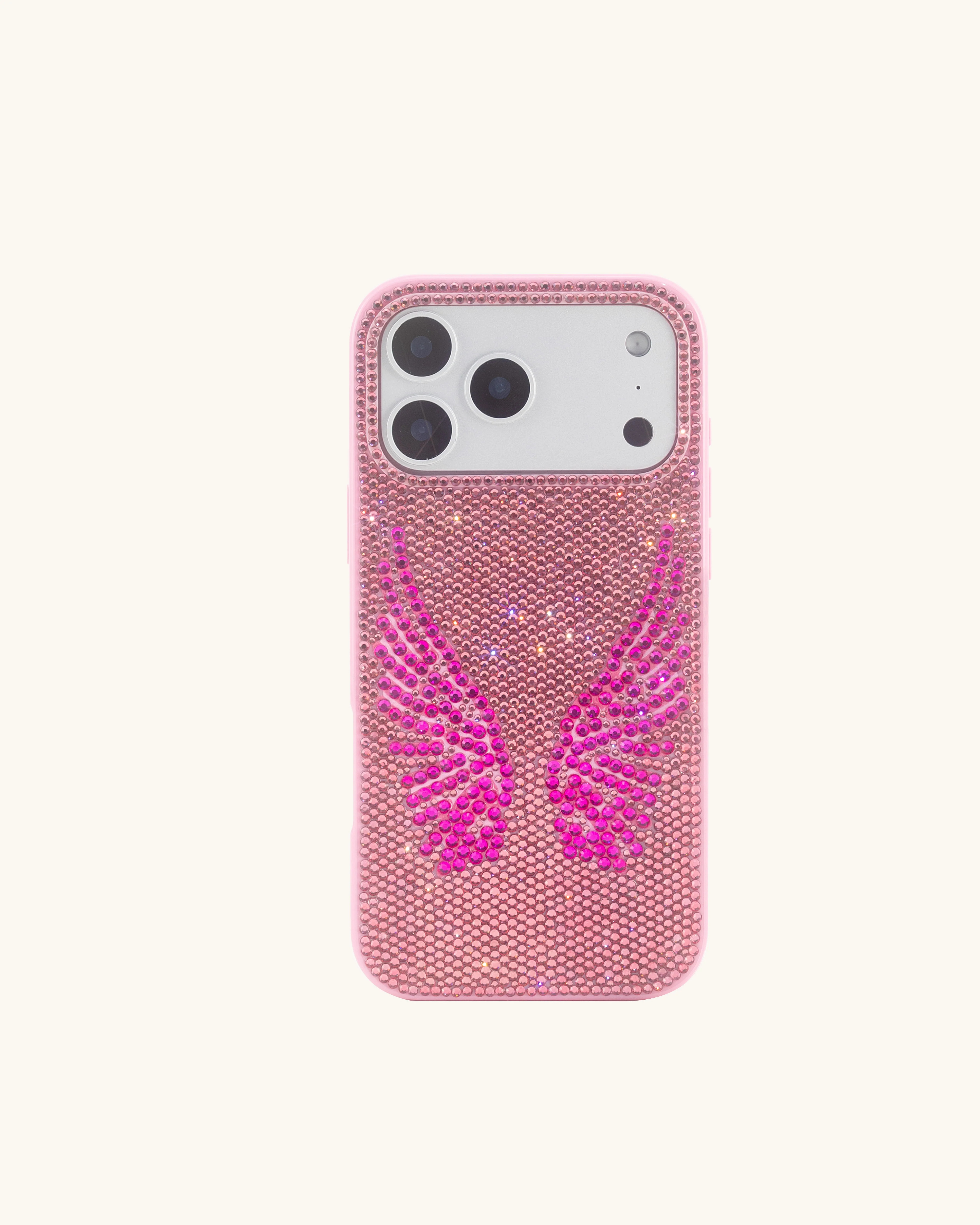 Artificial Crystal Angel Wings Phone Case - Pink | JW PEI US