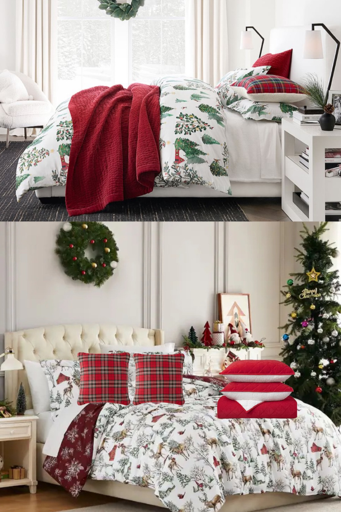 Christmas in the Country bedding. Holiday bedding. Christmas bedding. Details on a Dime  

#LTKHoliday #LTKSeasonal #LTKHome