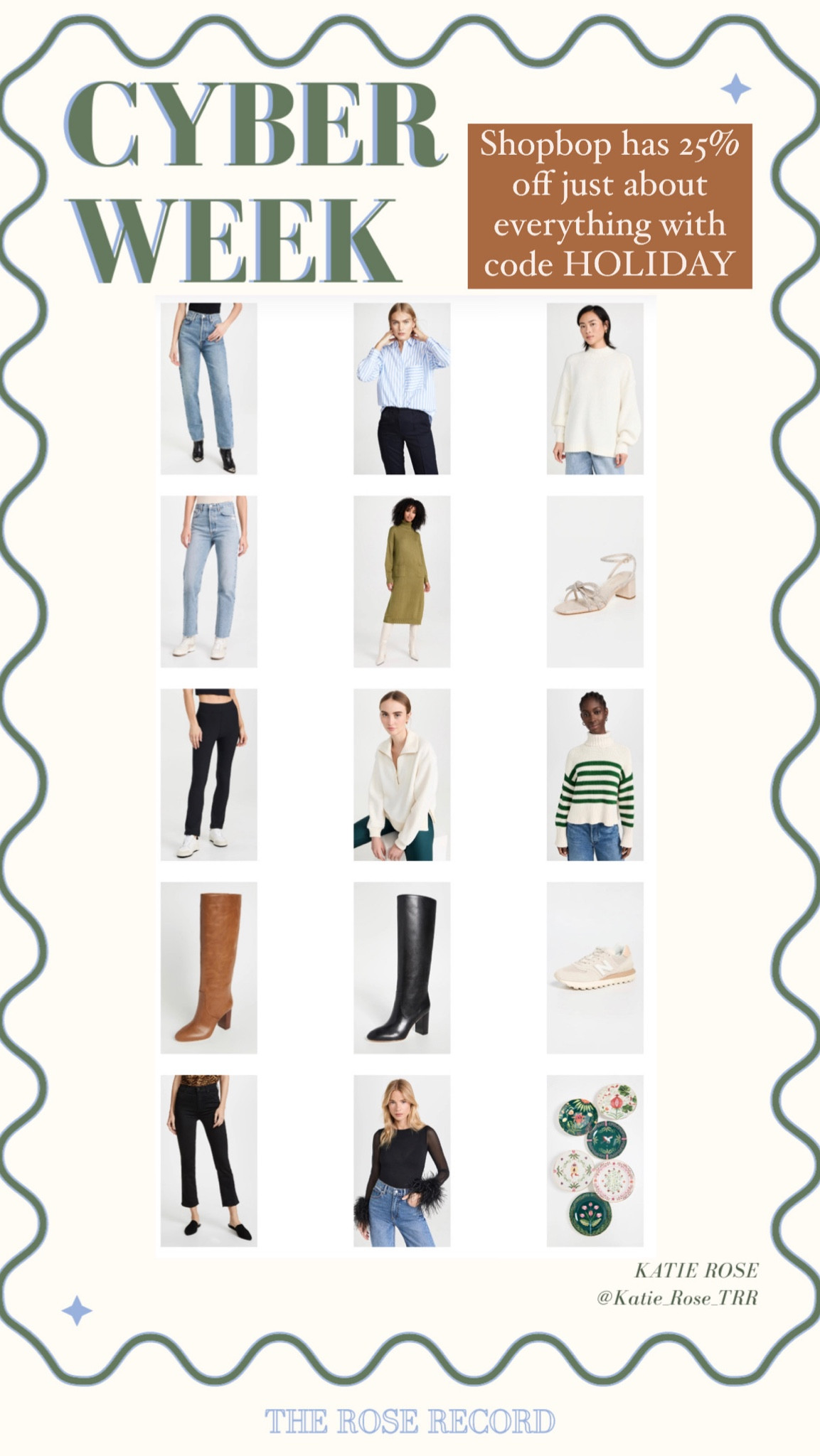 Shopbop sale! Code HOLIDAY

#LTKHoliday #LTKCyberWeek #LTKsalealert